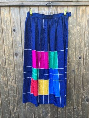 Vintage Hudson colour block skirt